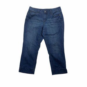 DKNY Jeans 8 Capris Jeans Cropped Dark Crop 31X21